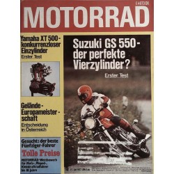 Das Motorrad Nr.15 / 27 Juli 1977 - Suzuki GS 550