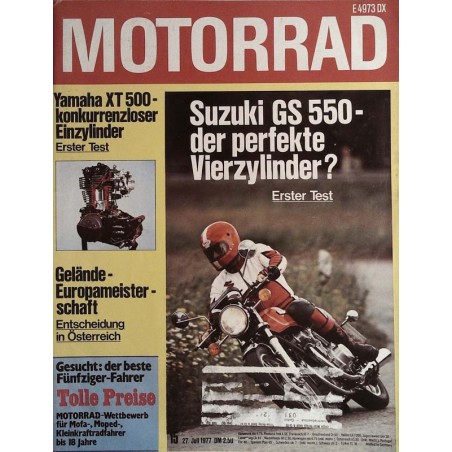 Das Motorrad Nr.15 / 27 Juli 1977 - Suzuki GS 550