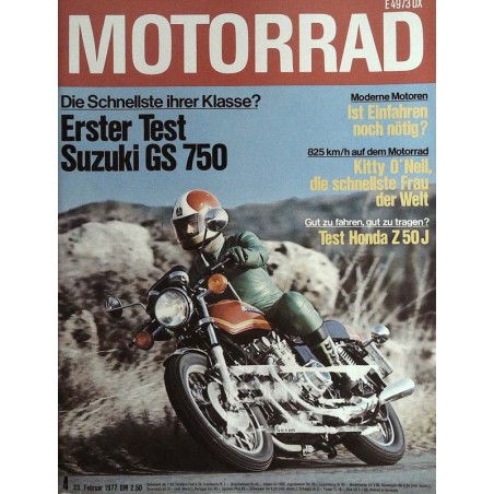 Das Motorrad Nr.4 / 23 Februar 1977 - Suzuki GS 750