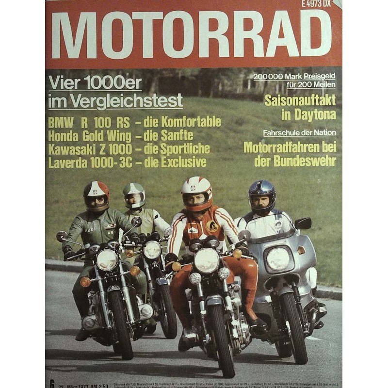 Das Motorrad Nr.6 / 23 März 1977 - 1000er im Vergleichstest