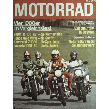 Das Motorrad Nr.6 / 23 März 1977 - 1000er im Vergleichstest