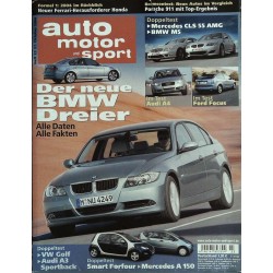 auto motor & sport Heft 23 / 27 Oktober 2004 - BMW Dreier