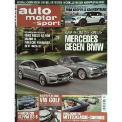 auto motor & sport Heft 12 / 20 Mai 2010 - Mercedes gegen BMW