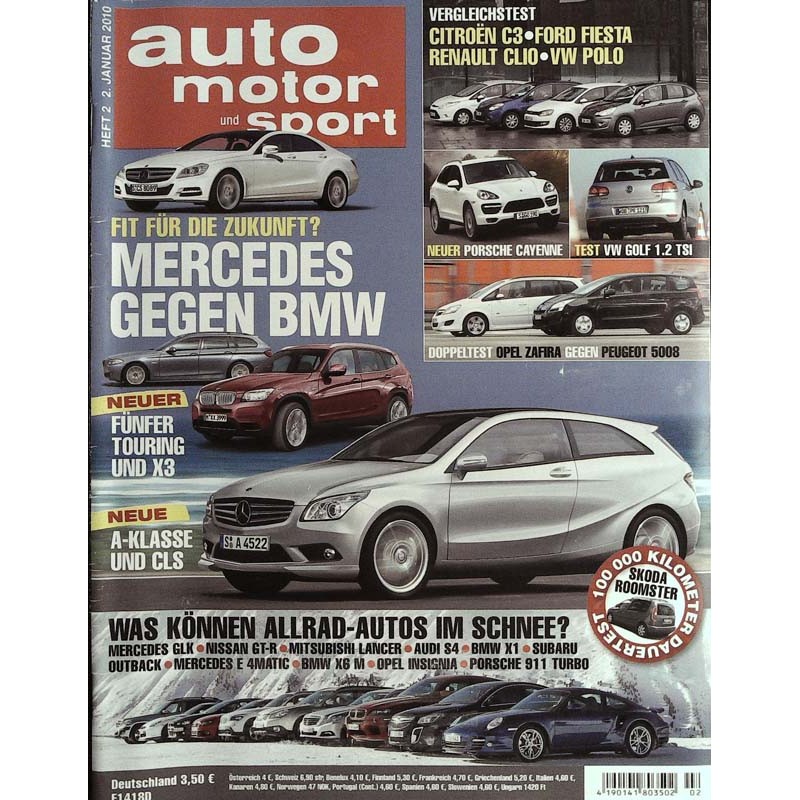 auto motor & sport Heft 2 / 2 Januar 2010 - Mercedes gegen BMW
