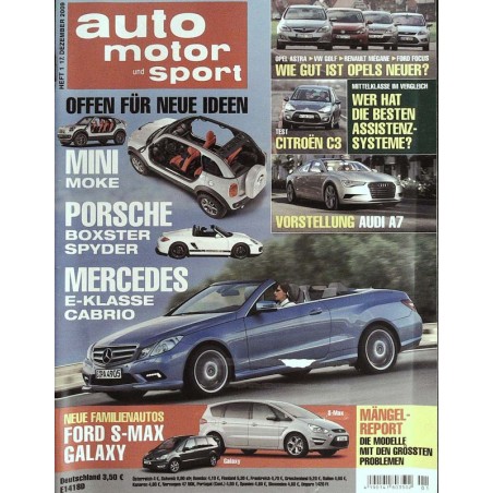 auto motor & sport Heft 1 / 17 Dezember 2009 - Neue Ideen