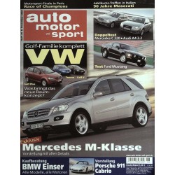 auto motor & sport Heft 26 / 8 Dezember 2004 - Mercedes M-Klasse