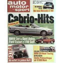 auto motor & sport Heft 4 / 12 Februar 1993 - Cabrio-Hits