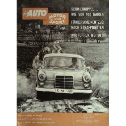auto motor & sport Heft 1 / 2 Januar 1962 - MB 190 D
