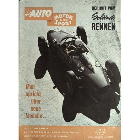 auto motor & sport Heft 16 / 29 Juli 1961 - Ferrari Rennwagen