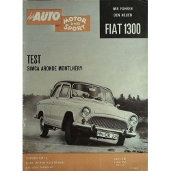 auto motor & sport Heft 10 / 6 Mai 1961 - Test Simca Aronde
