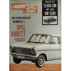 auto motor & sport Heft 18 / 25 August 1962 - Opel Kadett