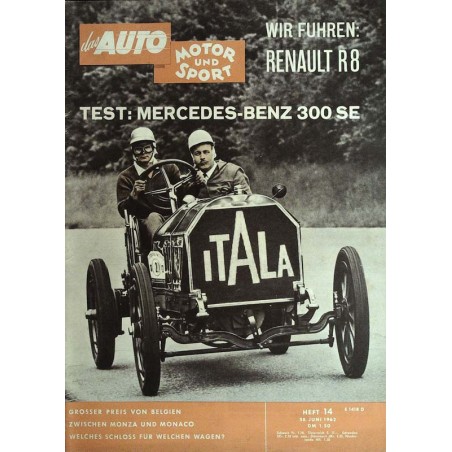 auto motor & sport Heft 14 / 30 Juni 1962 - Itala