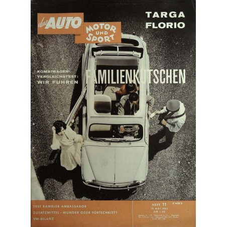 auto motor & sport Heft 11 / 19 Mai 1962 - Familienkutschen