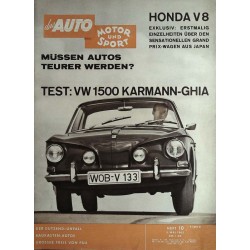 auto motor & sport Heft 10 / 5 Mai 1962 - VW 1500
