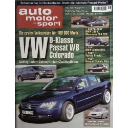 auto motor & sport Heft 16 / 26 Juli 2000 - VW Passat W8