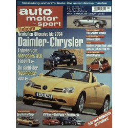 auto motor & sport Heft 4 / 9 Februar 2000 - Mercedes SLK