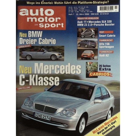 auto motor & sport Heft 7 / 22 März 2000 - Mercedes C-Klasse