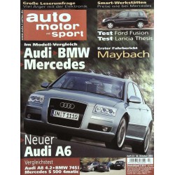 auto motor & sport Heft 23 / 30 Oktober 2002 - Neuer Audi A6