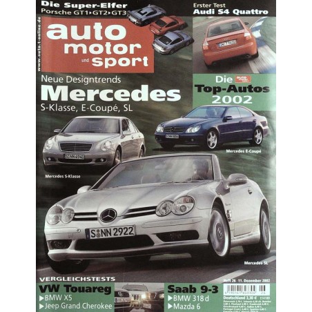 auto motor & sport Heft 26 / 11 Dezember 2002 - Mercedes