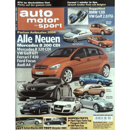 auto motor & sport Heft 19 / 1 September 2004 - Alle Neuen