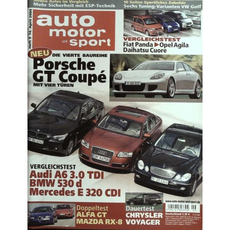 auto motor & sport Heft 9 / 14 April 2004 - Vergleichstest