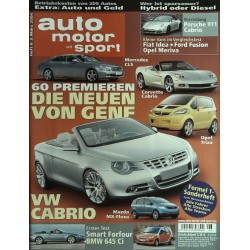 auto motor & sport Heft 6  / 3 März 2004 - Die neuen von Genf