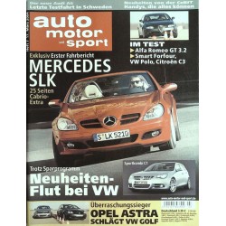 auto motor & sport Heft 7  / 17 März 2004 - Mercedes SLK