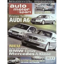 auto motor & sport Heft 8  / 31 März 2004 - Erster Test Audi A6