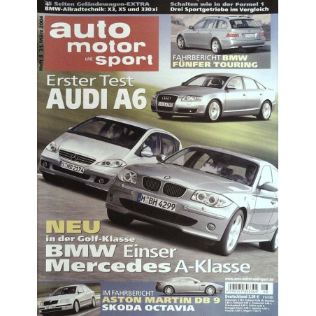 auto motor & sport Heft 8  / 31 März 2004 - Erster Test Audi A6