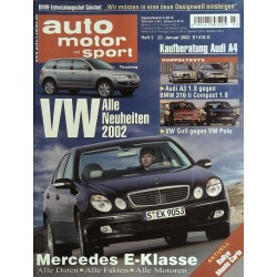 auto motor & sport Heft 3 / 23 Januar 2002 - Mercedes E-Klasse