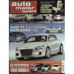auto motor & sport Heft 22 / 12 Oktober 2005 - Audi TT