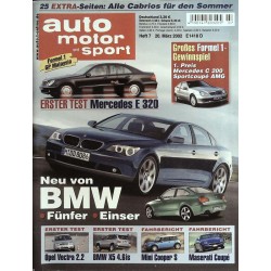 auto motor & sport Heft 7 / 20 März 2002 - Neu von BMW