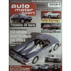 auto motor & sport Heft 10 / 30 April 2002 - Mercedes CLK-GTR Roadster