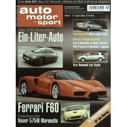 auto motor & sport Heft 9 / 17 April 2002 - Ferrari F60