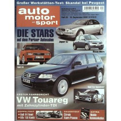 auto motor & sport Heft 20 / 18 September 2002 - VW Touareg