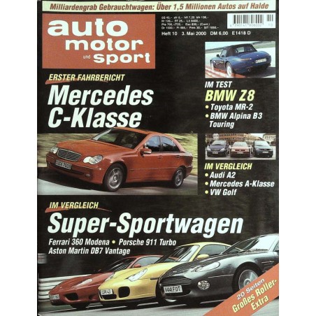 auto motor & sport Heft 10 / 3 Mai 2000 - Super Sportwagen