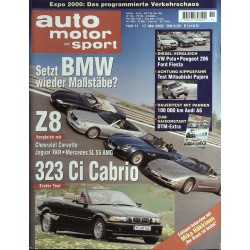 auto motor & sport Heft 11 / 17 Mai 2000 - BMW Z8, 323 Ci Cabrio