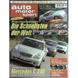 auto motor & sport Heft 15 / 12 Juli 2000 - Die schnellsten der Welt