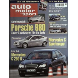 auto motor & sport Heft 14 / 28 Juni 2000 - Mercedes C 200 K