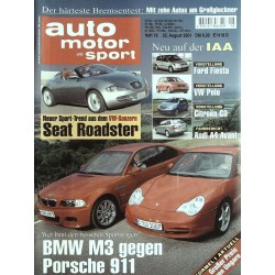 auto motor & sport Heft 18 / 22 August 2001 - BMW vs. Porsche