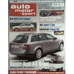 auto motor & sport Heft 10 / 2 Mai 2001 - Neuer Audi A4 Avant