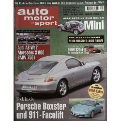 auto motor & sport Heft 9 / 18 April 2001 - Porsche Boxster