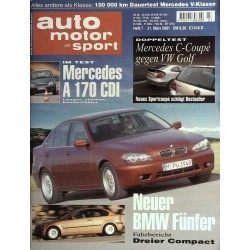 auto motor & sport Heft 7 / 21 März 2001 - Neuer BMW Fünfer