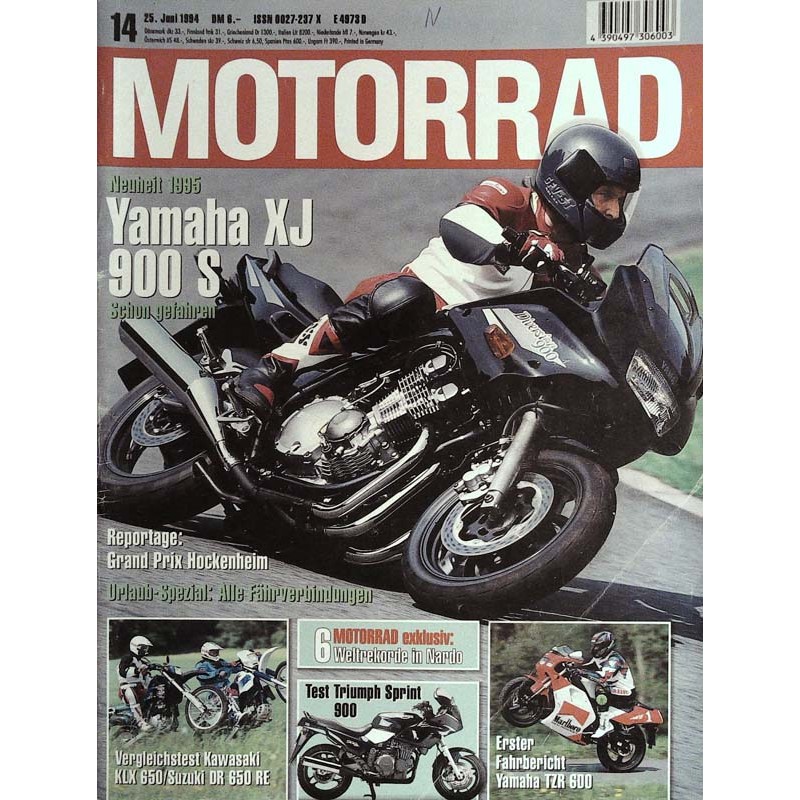 Das Motorrad Nr.14 / 25 Juni 1994 - Yamaha XJ 900 S