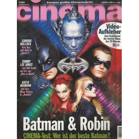 CINEMA 7/97 Juli 1997 - Batman & Robin