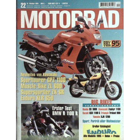 Das Motorrad Nr.22 / 15 Oktober 1994 - Neuheiten von Kawasaki
