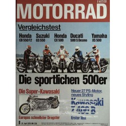Das Motorrad Nr.8 / 25 April 1978 - Die sportlichen 500er