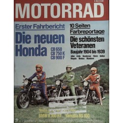 Das Motorrad Nr.21 / 18 Oktober 1978 - Die neuen Honda