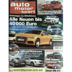 auto motor & sport Heft 13 / 11 Juni 2015 - Mittelklasse Autos