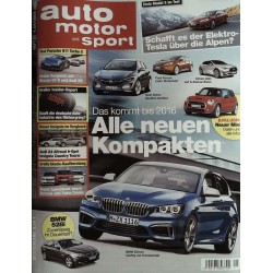 auto motor & sport Heft 21 / 4 Oktober 2013 - Neuen Kompakten